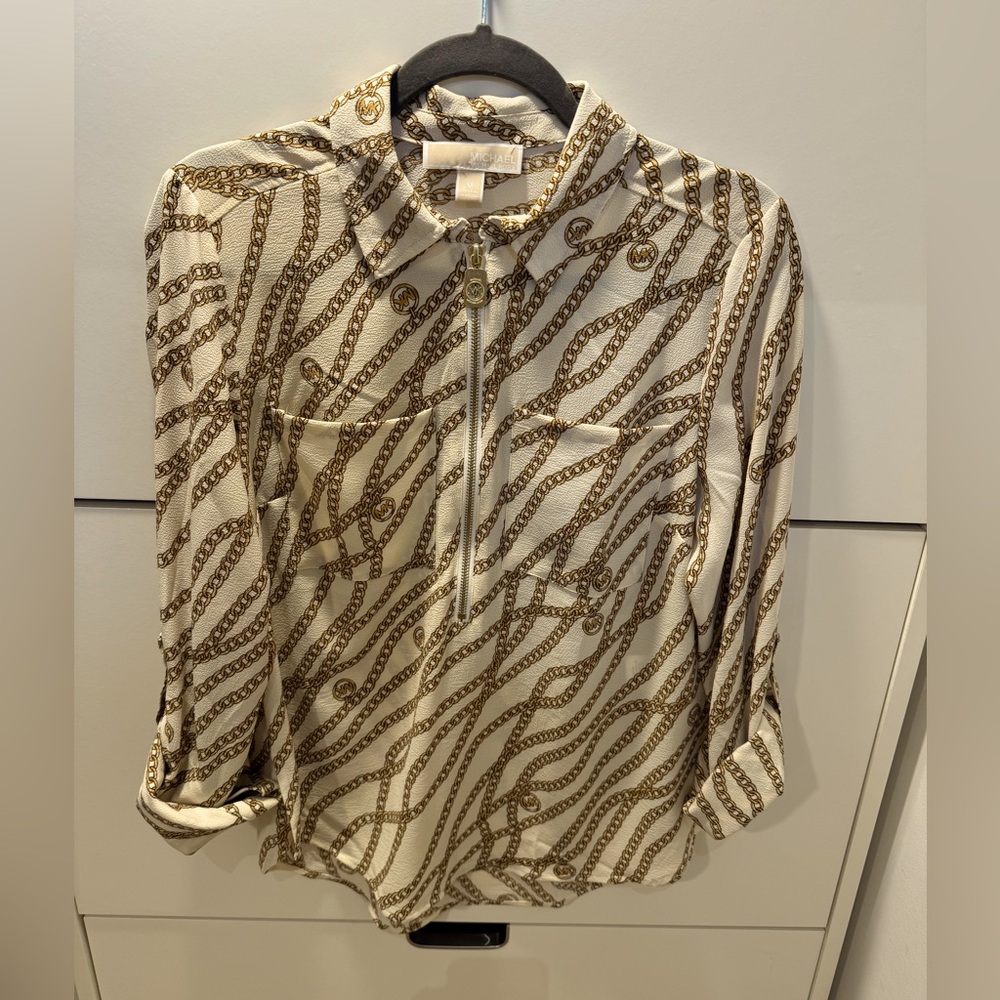 Michael Kors chain print blouse